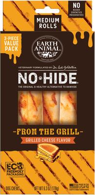 Earth Animal No-Hide Roll From the Grill 3 pack Grilled Cheese Flavor Medium