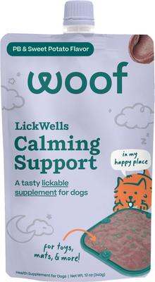 Woof: Lickwells Calming - PB Sweet Potato 12oz