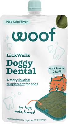 Woof: Lickwells Doggy Dental - PB Kelp 12oz