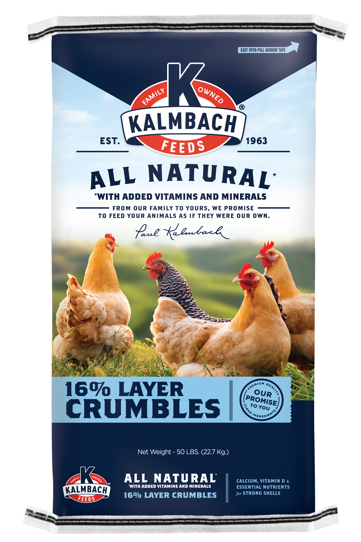 Kalmbach 16% All Natural Layer Crumble 50 lb