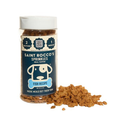 Saint Rocco's Dog Topper Fish Sprinkles 6 oz