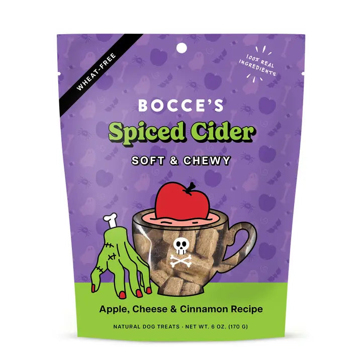 Bocce's Dog Treat Halloween Soft & Chewy Spiced Cider 6 oz