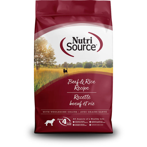 NutriSource Dog Dry Beef & Brown Rice 12#