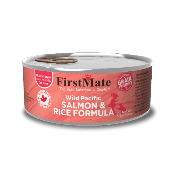 FirstMate: Wild Salmon with Rice Cat Food Can 5.5oz