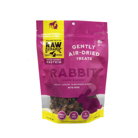 Raw Dynamic Air Dried Treats Rabbit 3.6 oz