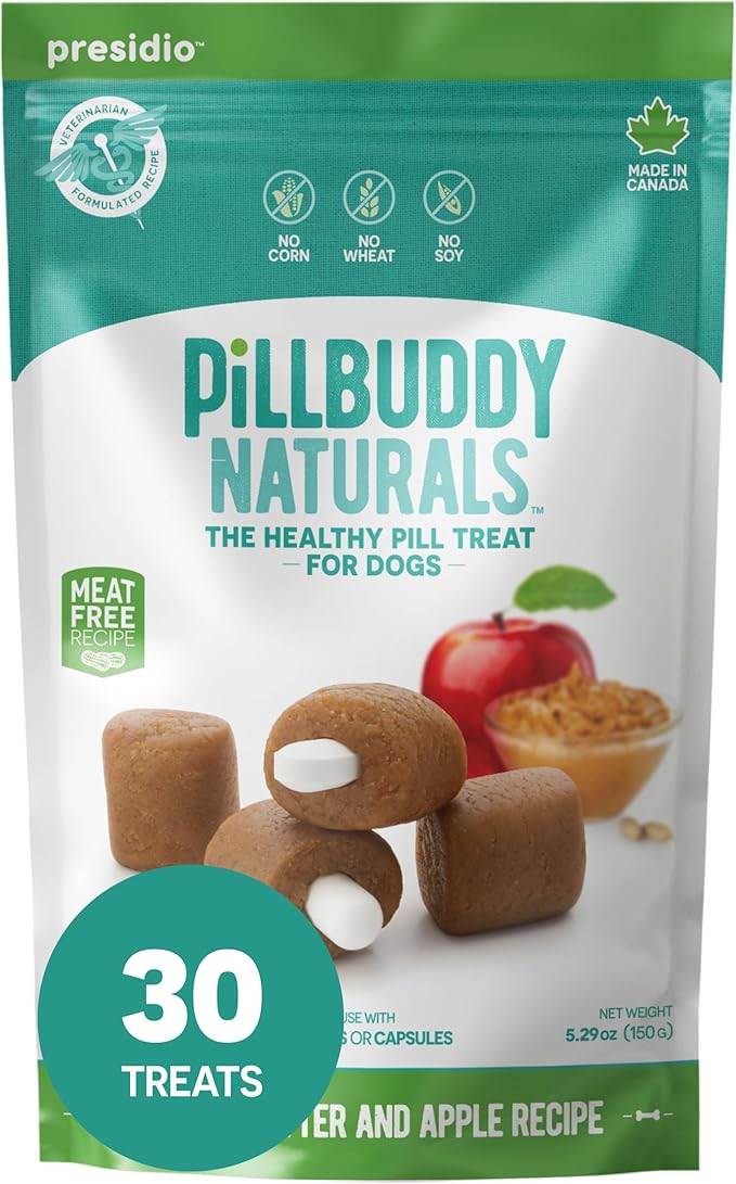Presidio PillBuddy Naturals With Peanut Butter and Apple 5.29 oz