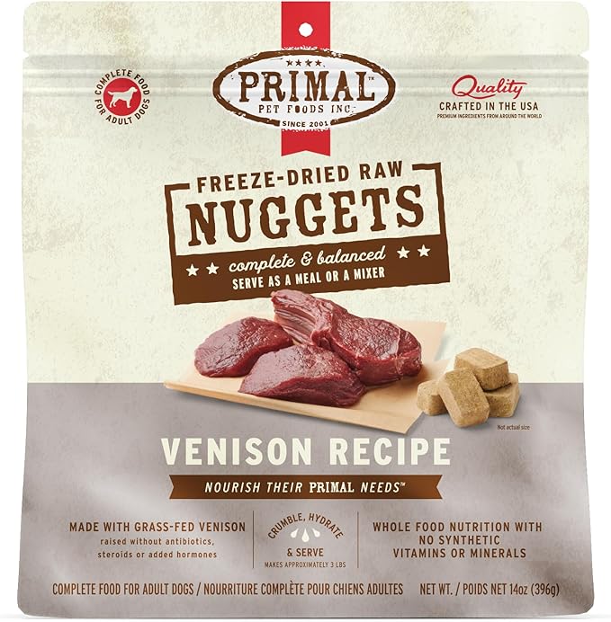 Primal Canine Freeze Dried Nuggets Venison