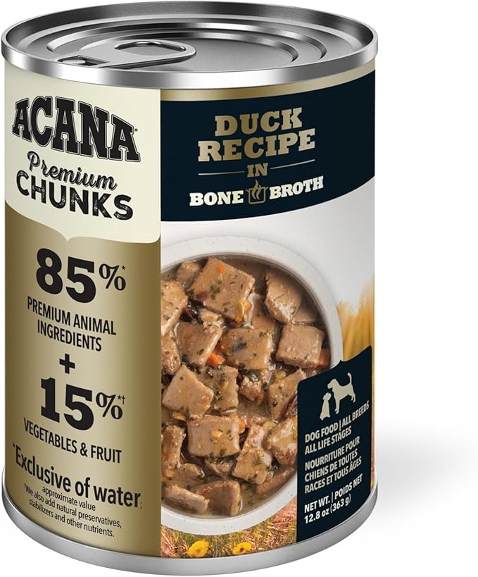 Acana Premium Chunks Duck Recipe 12.8oz