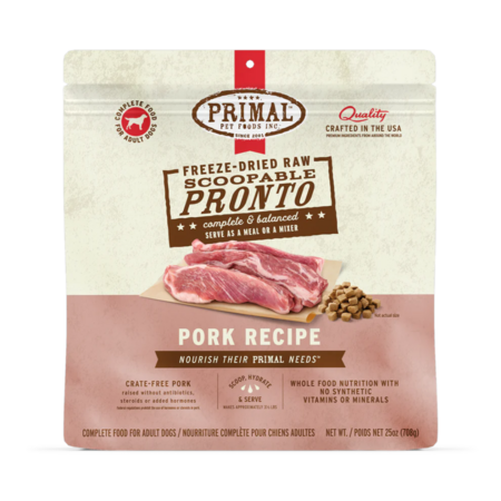 Primal Dog Food FD Pronto Pork 25 oz