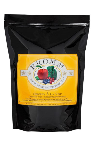 Fromm Four-Star Dry Cat Food - Chicken À La Veg Recipe 10lb Bag
