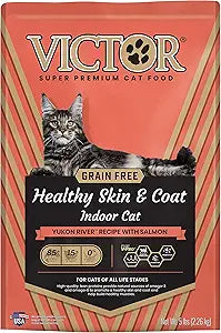 Victor Cat Dry Healthy Skin & Coat Indoor Cat Grain Free 15 lb