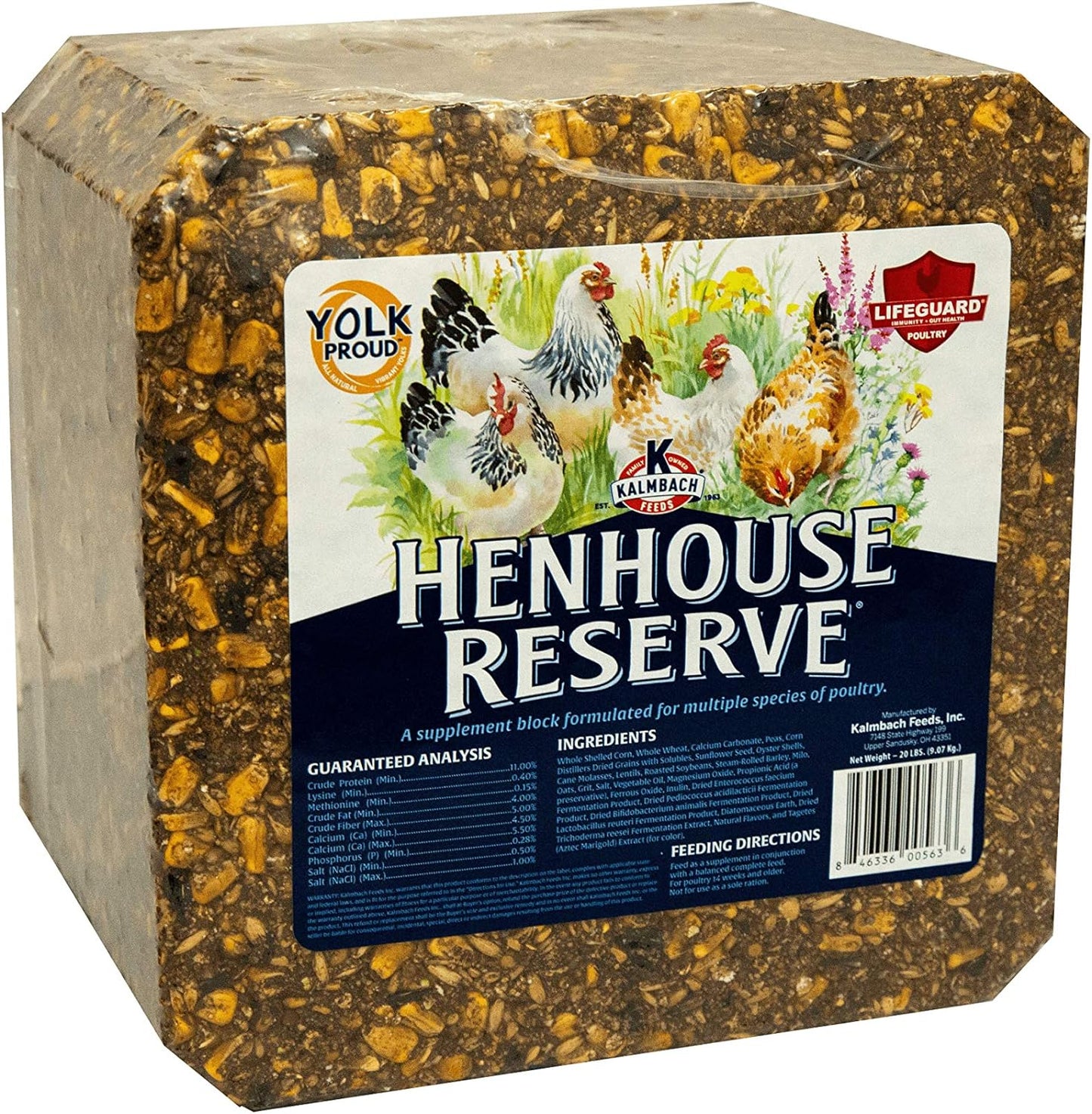 Kalmbach Henhouse Reserve® Supplement Block 20 lb