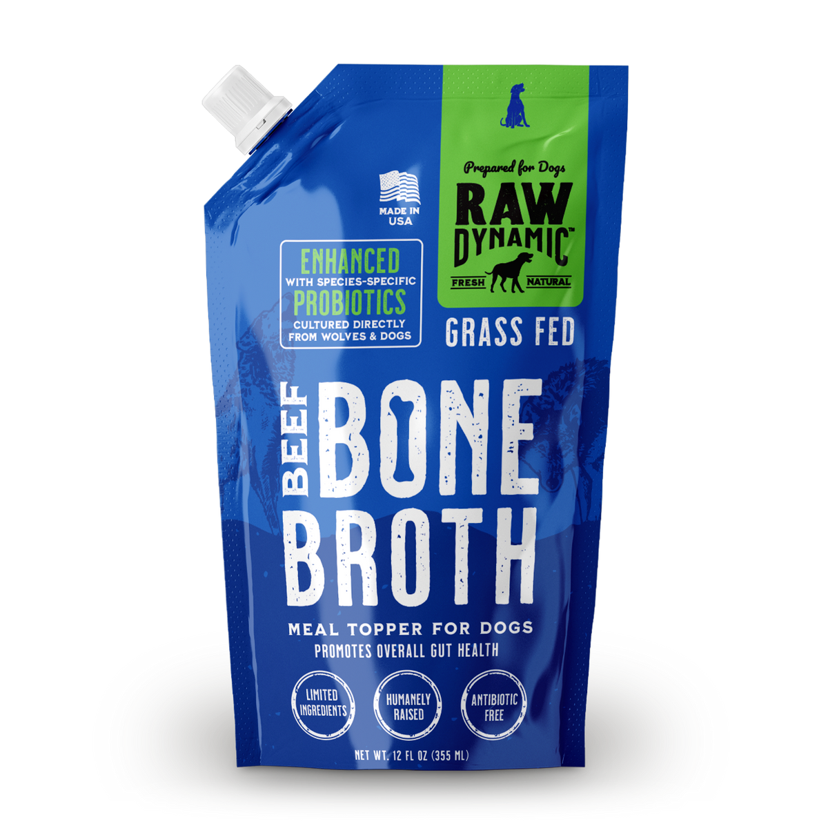 Raw Dynamic Beef Bone Broth 12 fl oz