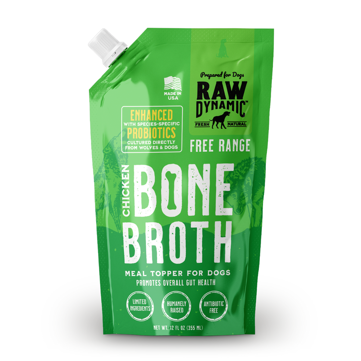 Raw Dynamic Bone Broth Chicken 12 fl oz