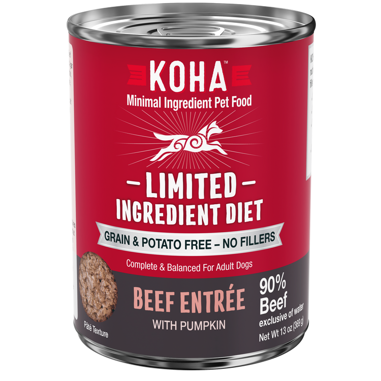Koha Limited Ingredient Diet Grain & Potato Free Beef Entree With Pumpkin 13 oz Canned Dog