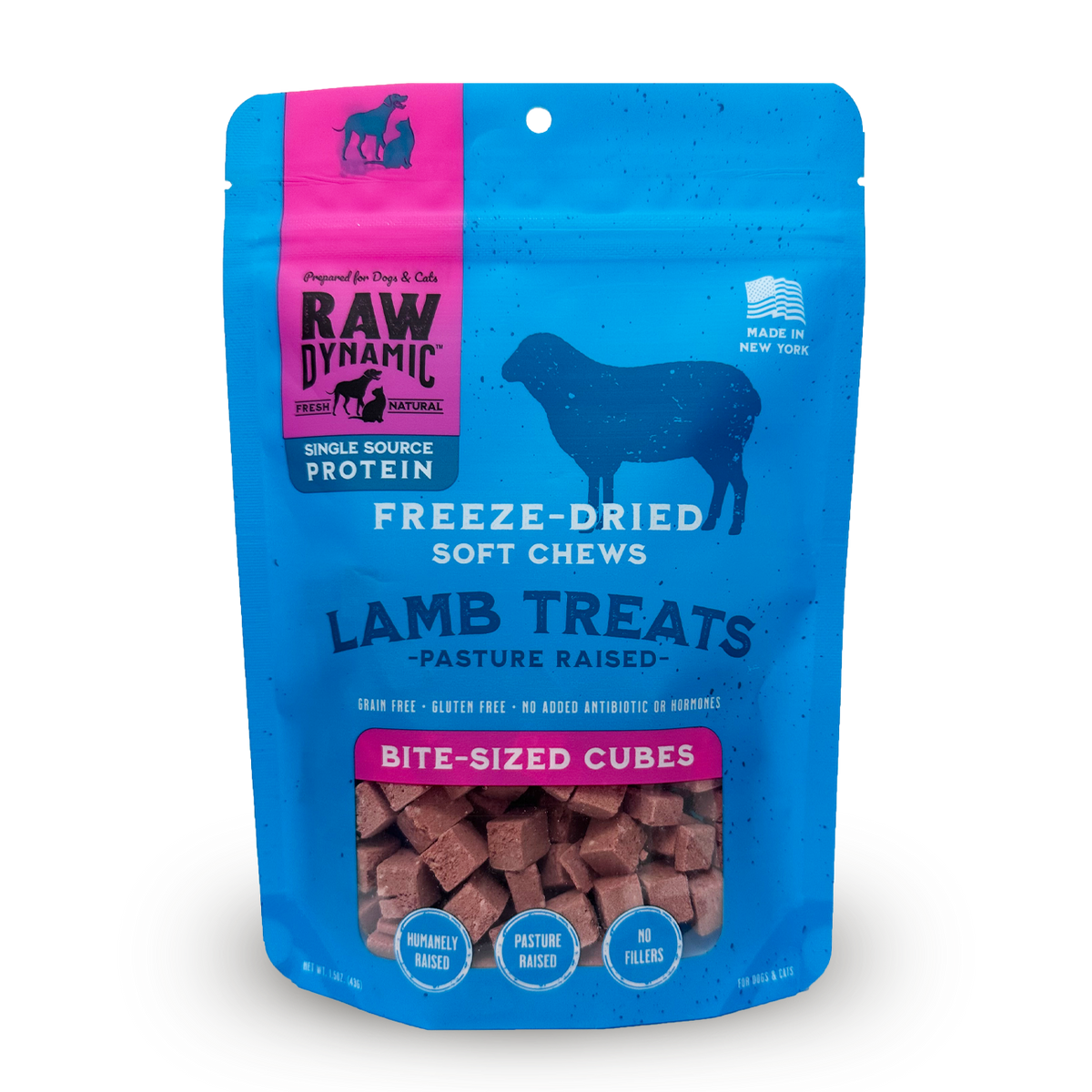Raw Dynamic Freeze-Dried Lamb Treats 1.5 oz