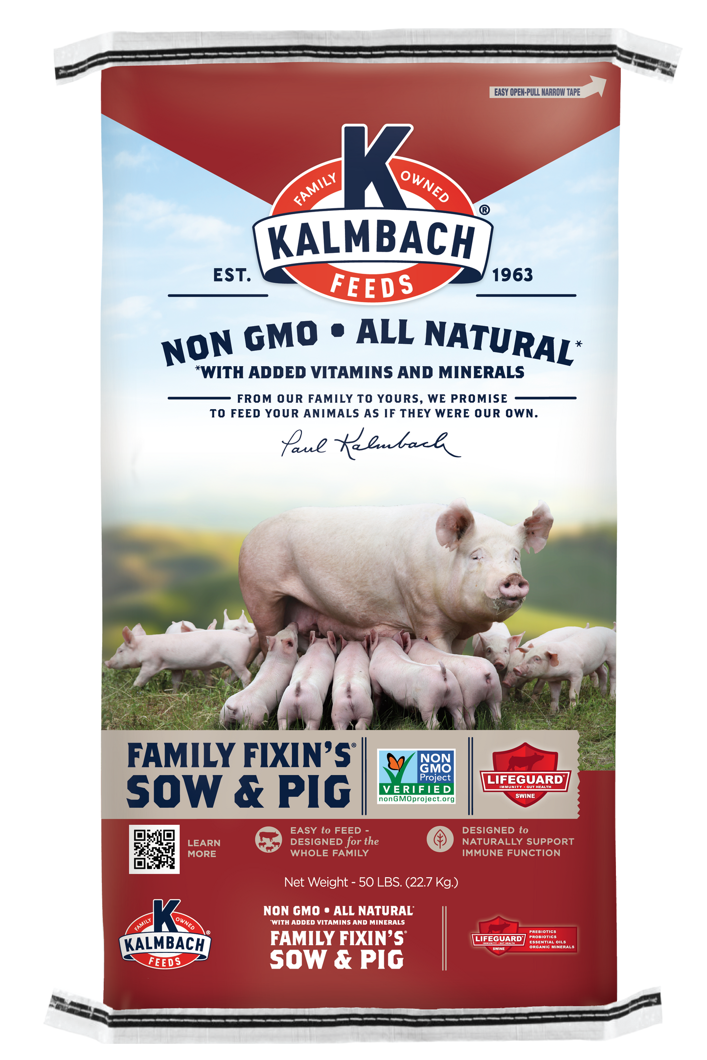 Kalmbach Family Fixin’s® Sow & Pig (Non-GMO) 50 lb