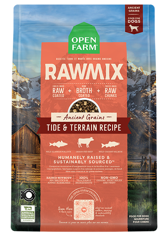 Open Farm Raw Mix Ancient Grains Tide & Terrain Recipe 20lb