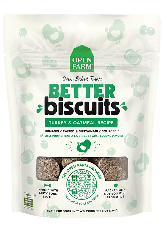 Open Farm Better Biscuits Turkey & Oatmeal Recipe