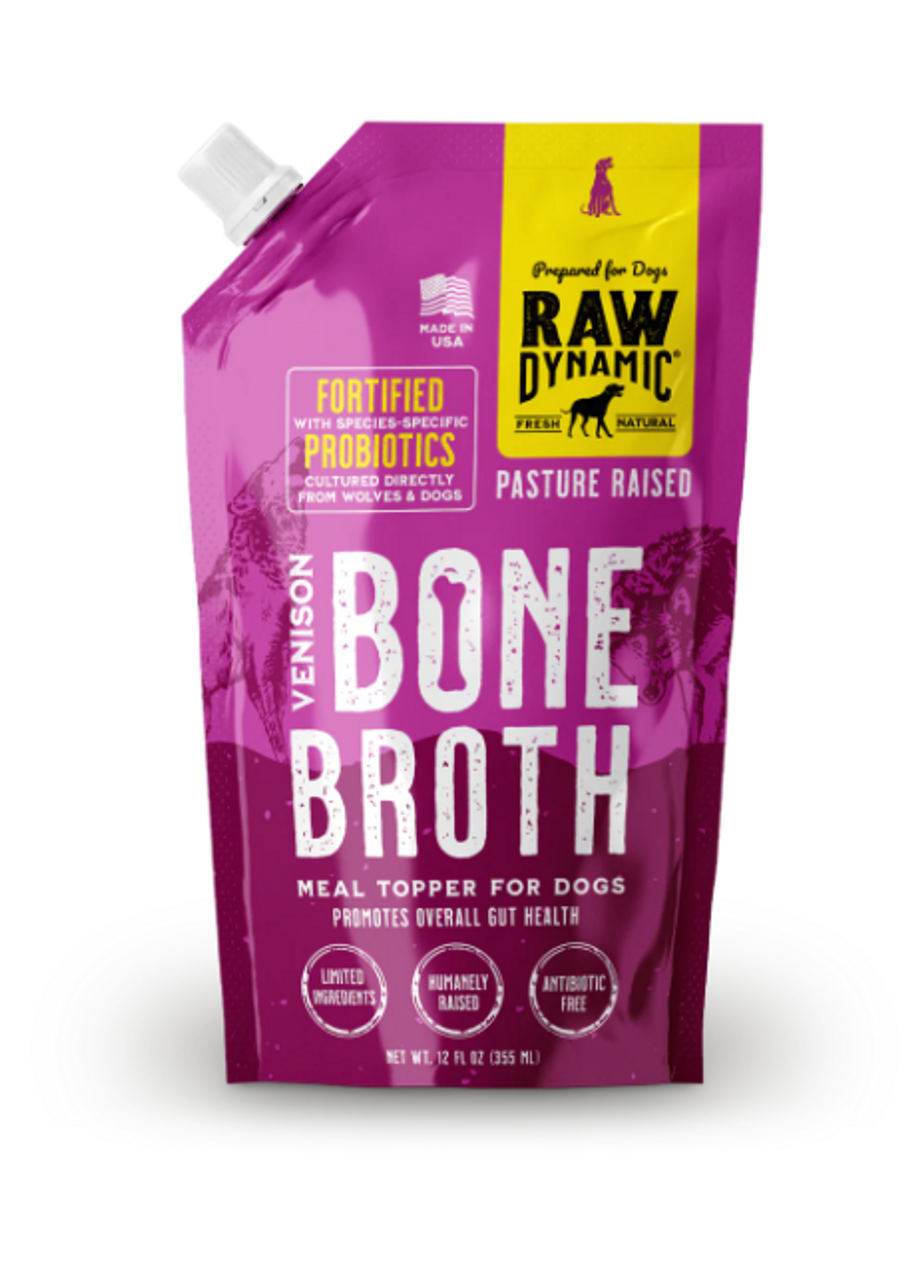 Raw Dynamic Bone Broth Venison 12 fl oz