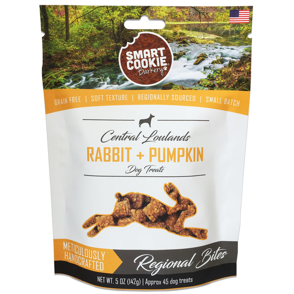 Smart Cookie Barkery Rabbit & Pumpkin Grain Free Treats for Sensitive Stomachs & Allergies