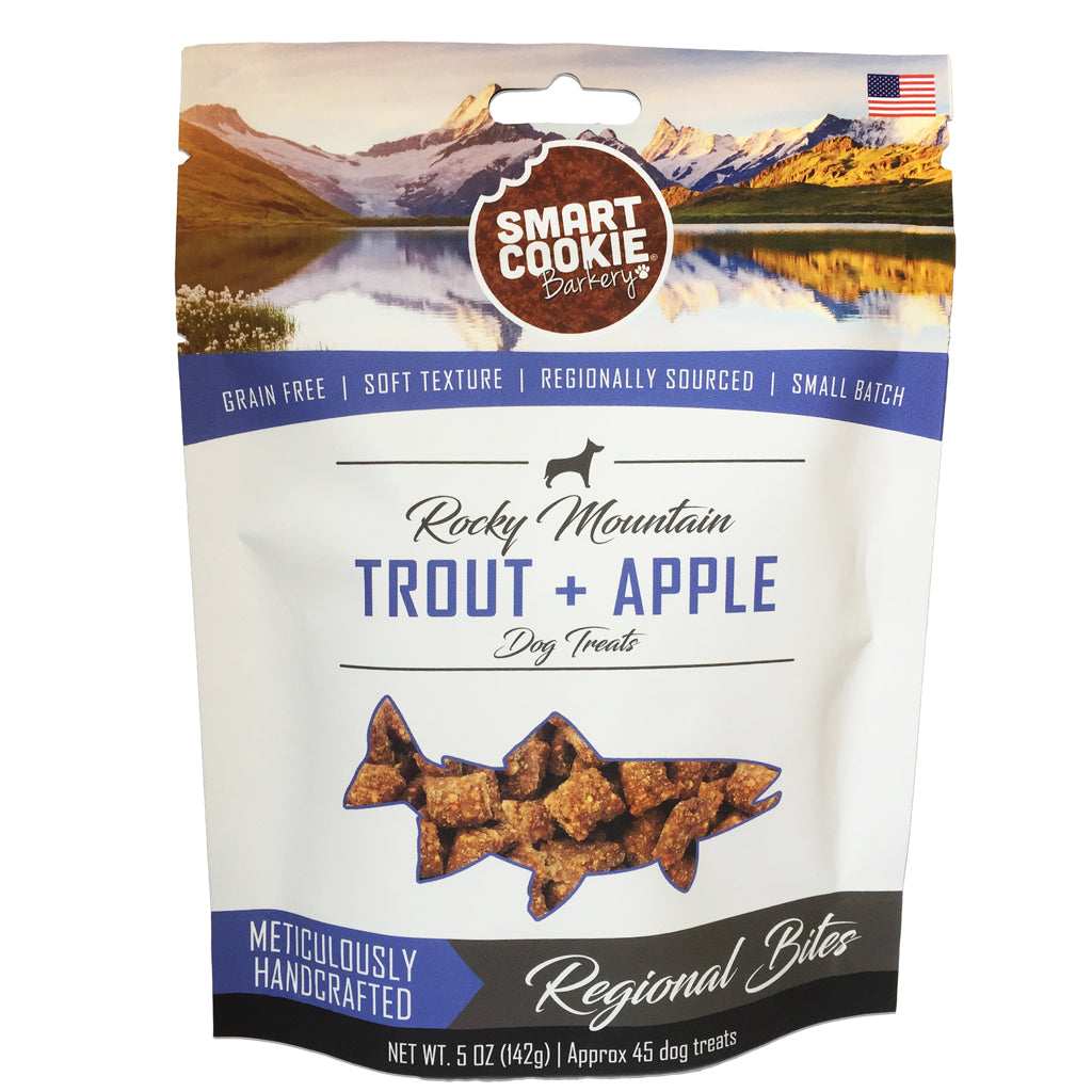Smart Cookie Barkery Trout & Apple Grain Free Treats for Sensitive Stomachs & Allergies