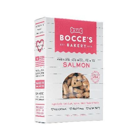 Bocce's Dog Treat Basics Salmon Box 14 oz