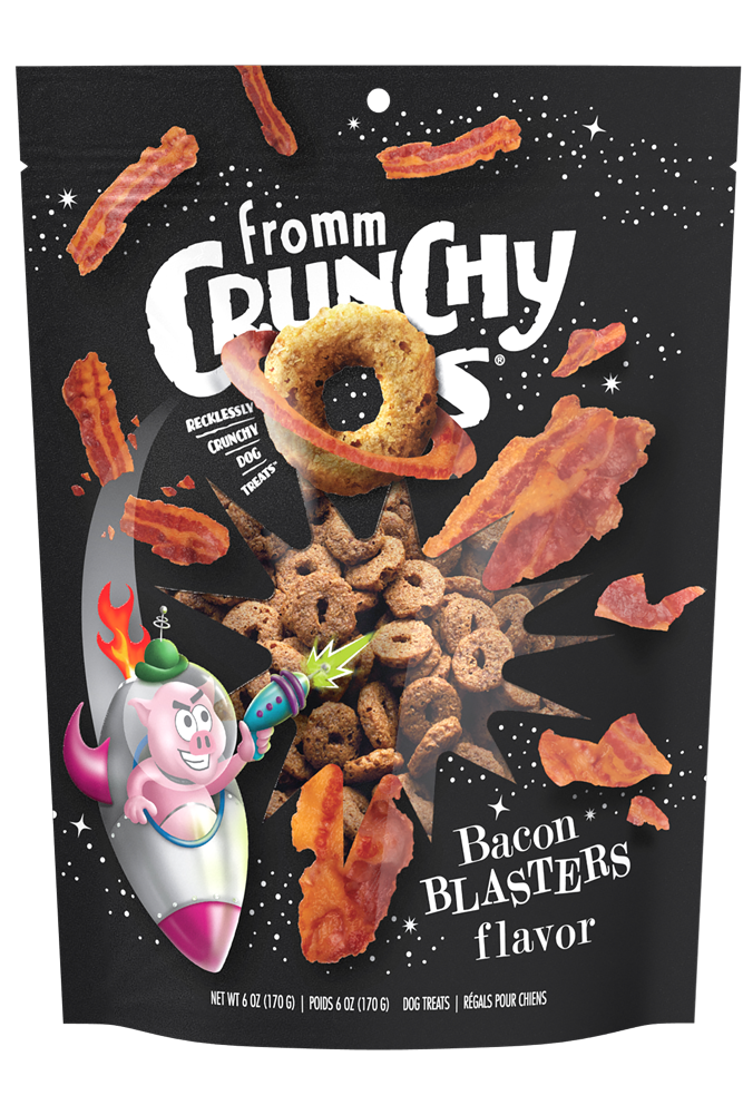Fromm Dog Treat Dog Crunchy O's Bacon Blasters