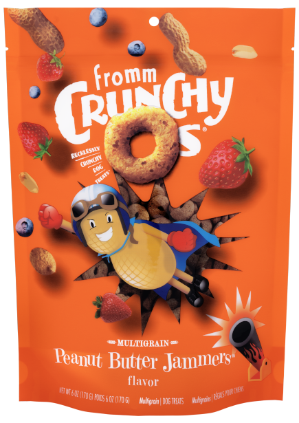 Fromm Dog Treat Dog Crunchy O's Peanut Butter Jammers