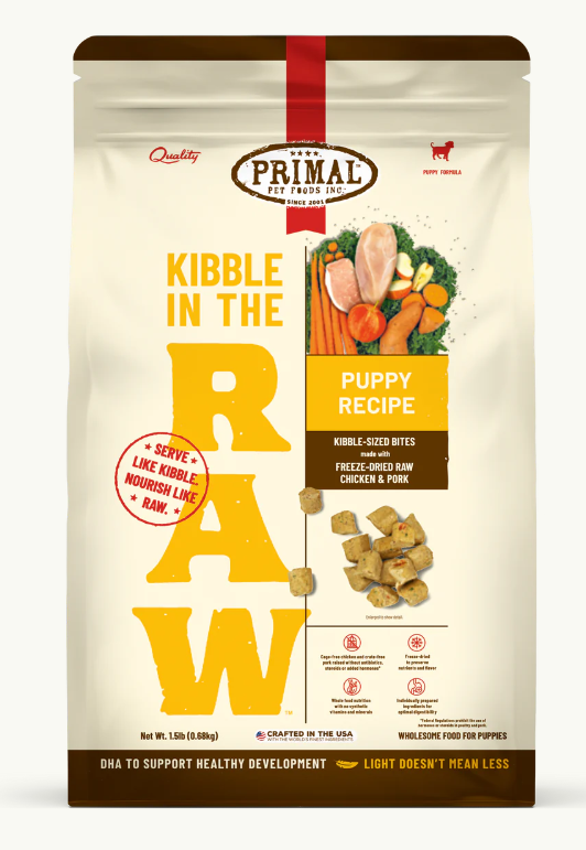 Primal Dry - Kibble in the Raw - Puppy