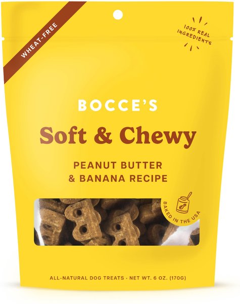 Bocce's Soft Chewy Peanut Butter Banana 6 oz Bag