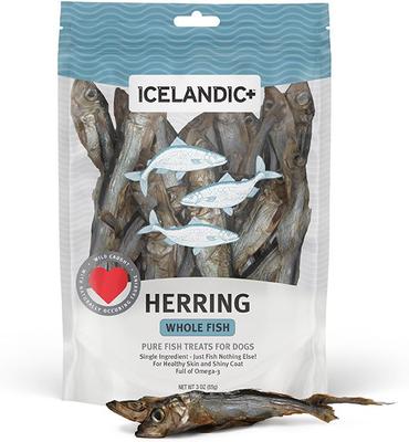 Icelandic+: Herring Pure Whole Fish Dog Treats 3oz Bag