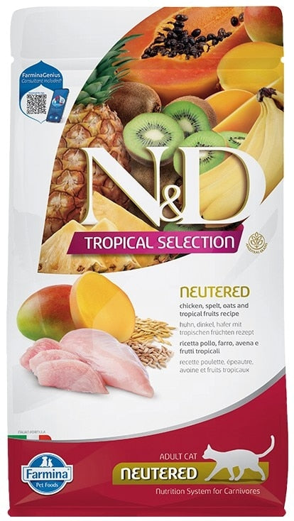 Farmina: N&D Tropical Selection - Chicken, Spelt, Oats, & Tropical Fruit Cat Food