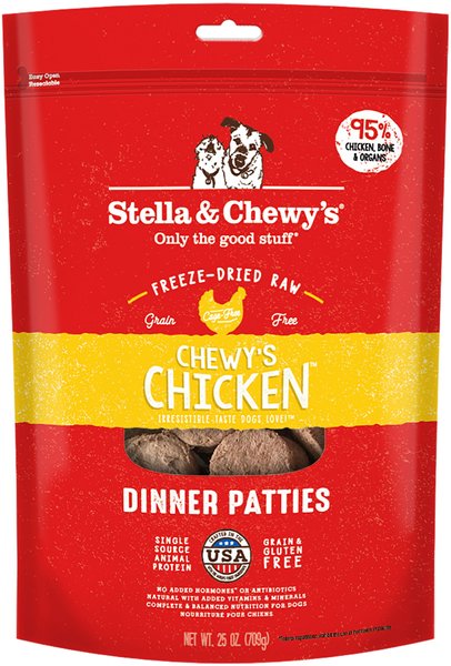 Stella & Chewy's: Freeze-Dried Raw Dinner Patties - Chewy's Chicken 25oz Bag