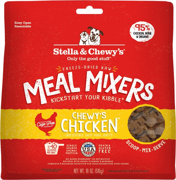 Stella & Chewy's: Freeze- Dried Raw Meal Mixers - Chewy's Chicken 18oz Bag