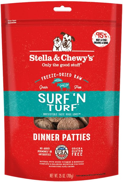 Stella & Chewy's: Freeze-Dried Raw Dinner Patties - Surf 'N Turf 25oz Bag