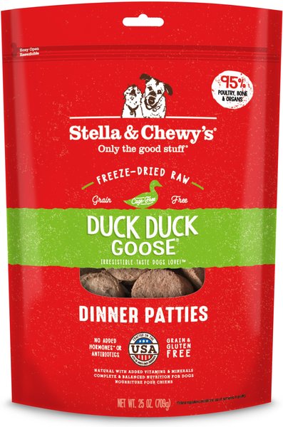 Stella & Chewy's: Freeze-Dried Raw Dinner Patties - Duck Duck Goose Recipe 25oz Bag