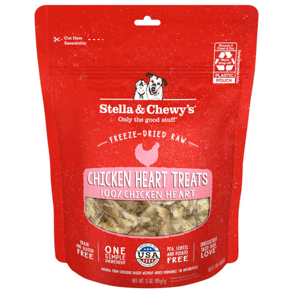 Stella and Chewy's Freeze Dried Chicken Heart Treats 3.0 oz