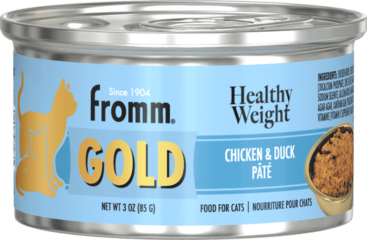 Fromm Gold Healthy Weight Chicken & Duck Pate 3.0 OZ Canned Cat Food
