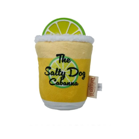 Territory Dog Toy Latex 2 In 1 Margarita Yellow 6"