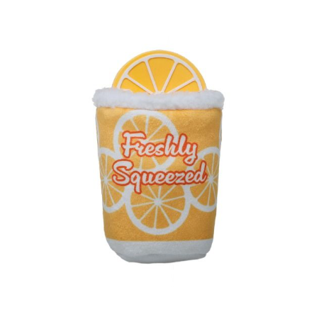 Territory Dog Toy Latex 2 In 1 Lemonade Yellow 6"