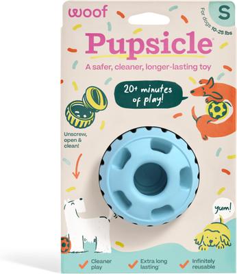 Woof Pupsicle Small Birthday  Blue