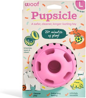 Woof Pupsicle Birthday Large Pink