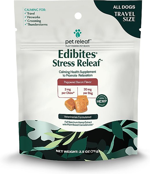Pet Releaf: Edibite Stress Releaf - Peppered Bacon Flavor 7.5 oz