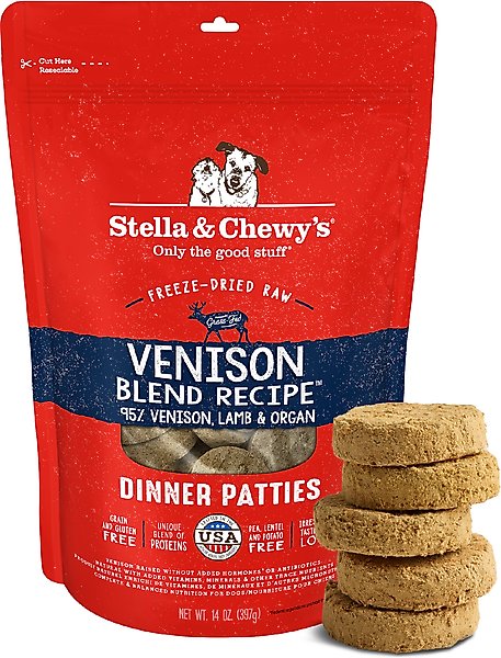 Stella & Chewy's: Venison Blend Freeze-Dried Raw Dinner Patties 14 oz