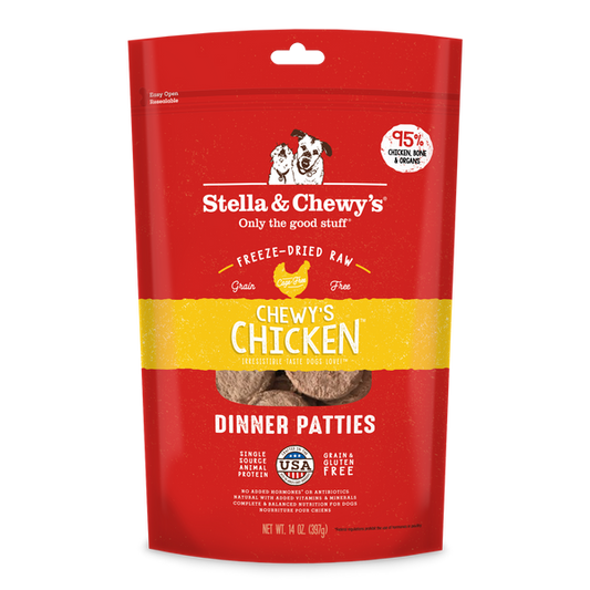 Stella & Chewy's: Freeze-Dried Raw Dinner Patties - Chewy's Chicken 14oz Bag