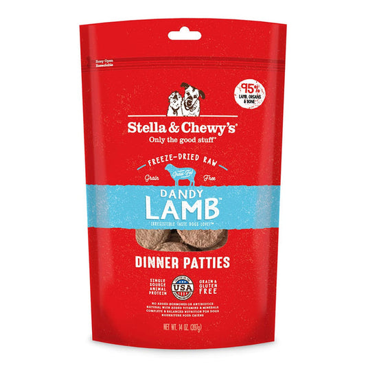 Stella & Chewy's: Freeze-Dried Raw Dinner Patties - Dandy Lamb 14oz Bag