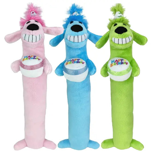 Happy Birthday Loofa Dog  12"