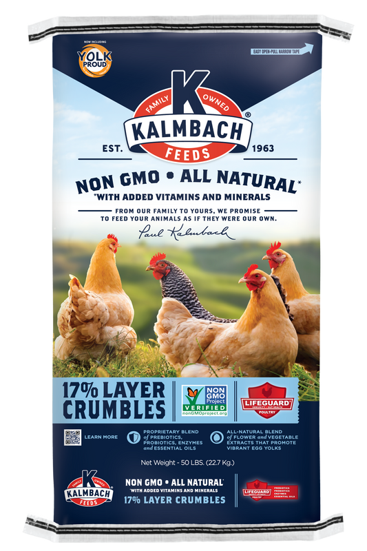 Kalmbach 17% Layer Crumble (Non-GMO) 50 lb