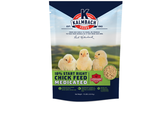 Kalmbach 18% Start Right® Chick Feed (Medicated) 10 lb